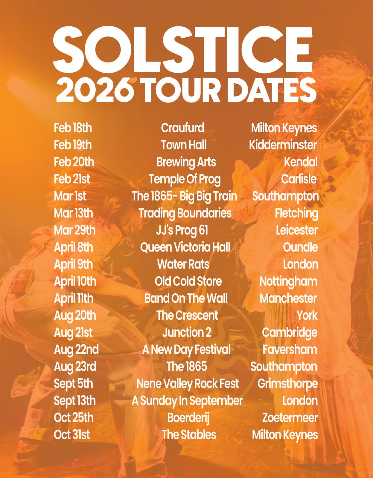 Solstice Tour Dates